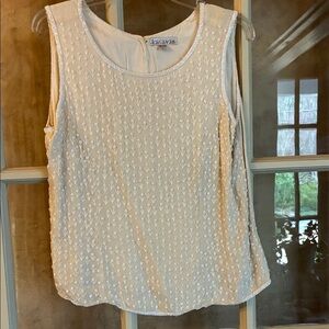 Cream Sleeveless Top